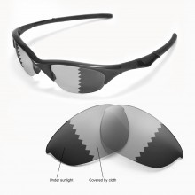 Walleva Transition/Photochromic Polarized Replacement Lenses for Oakley Half Jacket Sunglasses